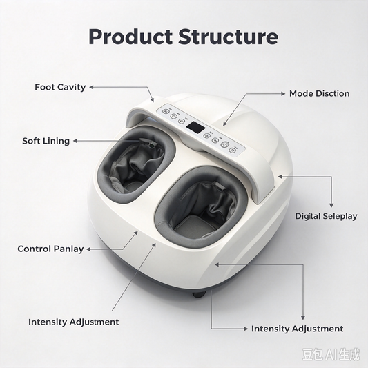 Foot Massager Machine with Deep Kneading, Air Compression and Heat Therapy