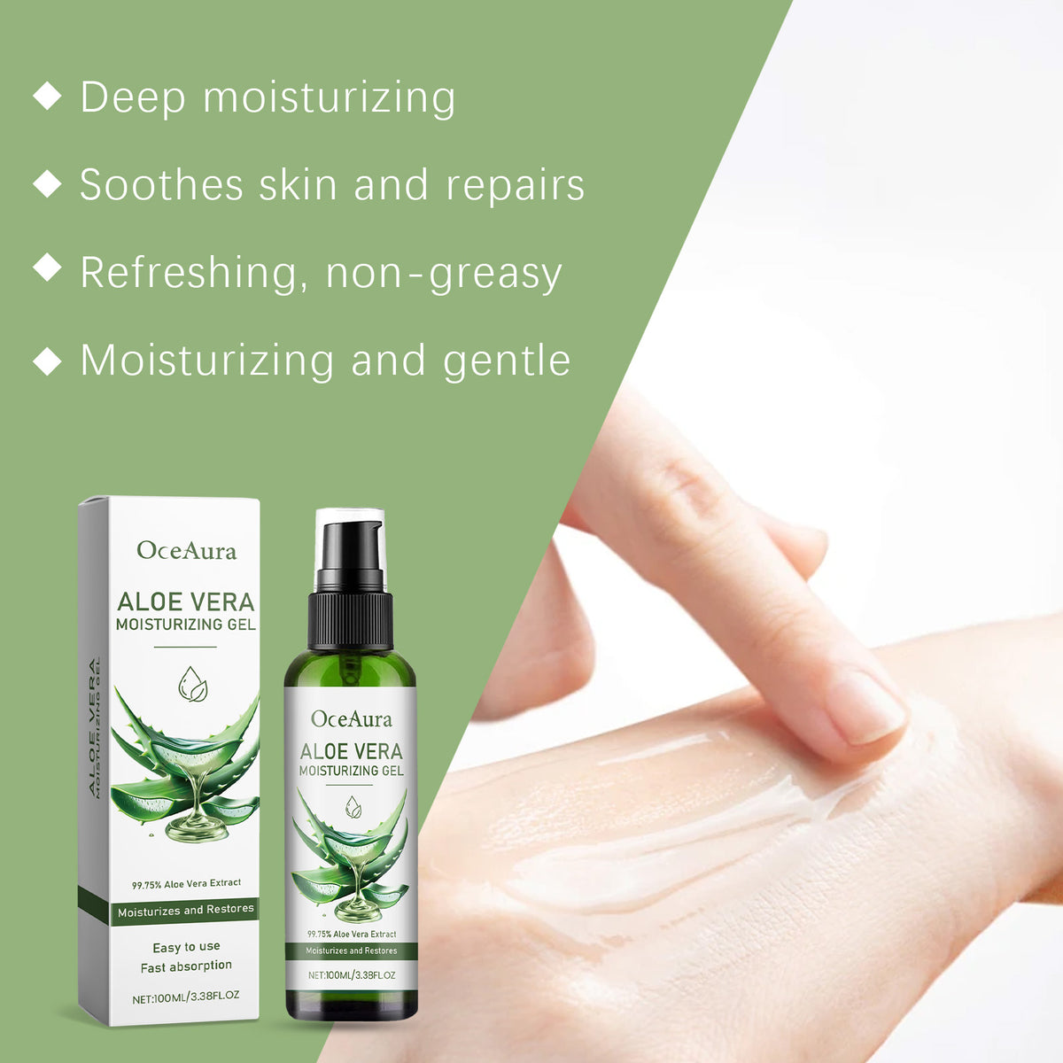Hydrating Aloe Vera Conductive Gel for compatible facial devices
