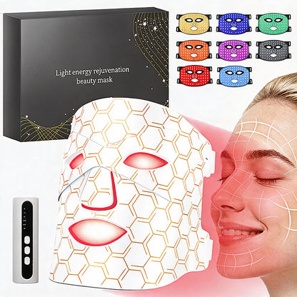 7-Color Silicone LED Light Therapy Face Mask