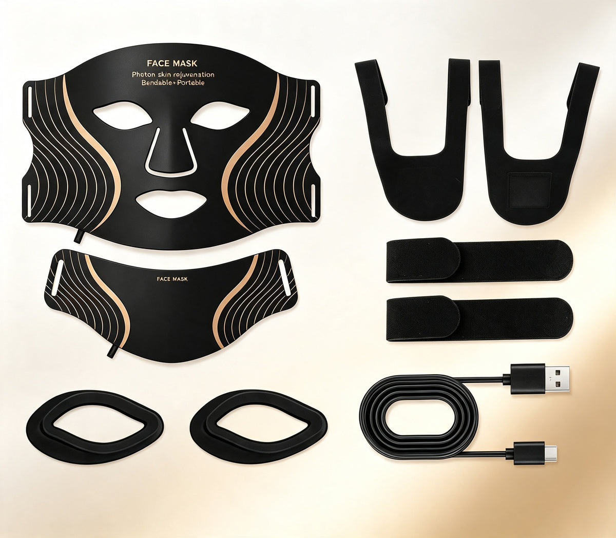Eyecobeauty LED Photon Red Light Therapy Facial Mask