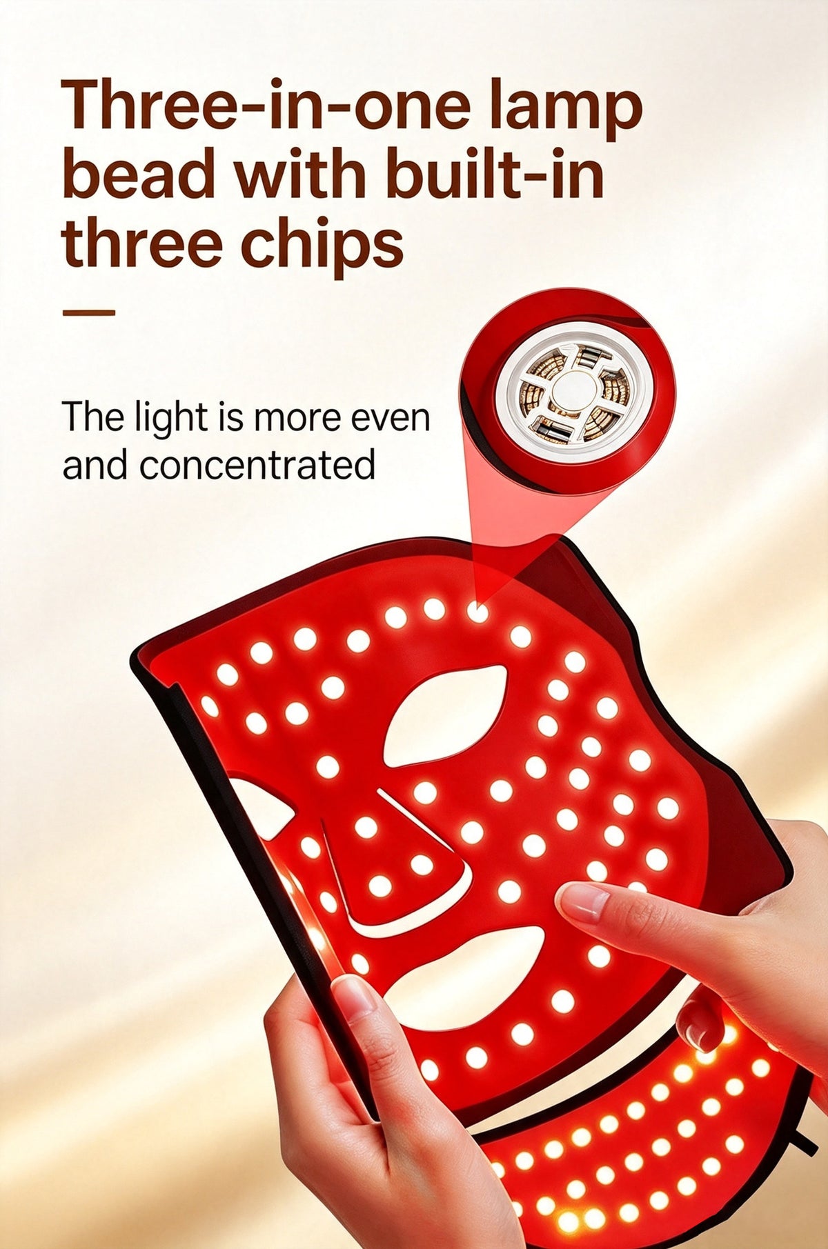 Eyecobeauty LED Photon Red Light Therapy Facial Mask