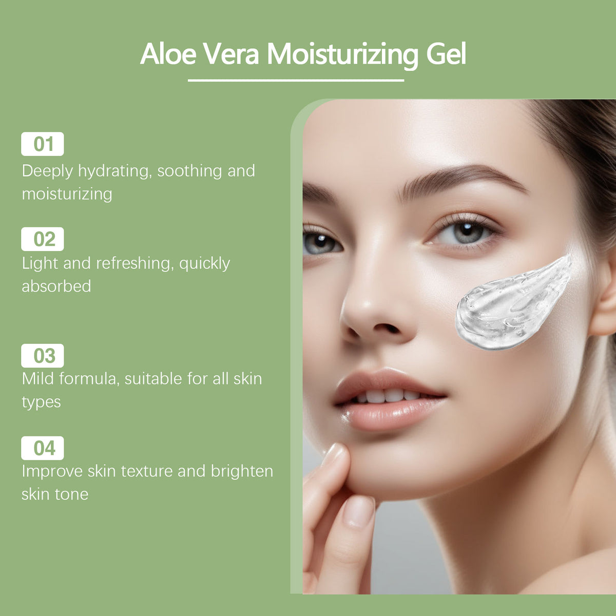 Hydrating Aloe Vera Conductive Gel 100ml product presentation