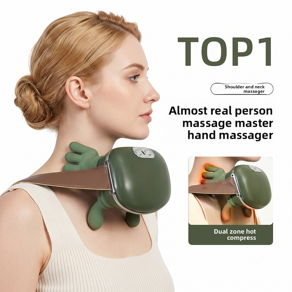 N7 Master Thermal Neck & Shoulder Acupressure Massager neck placement