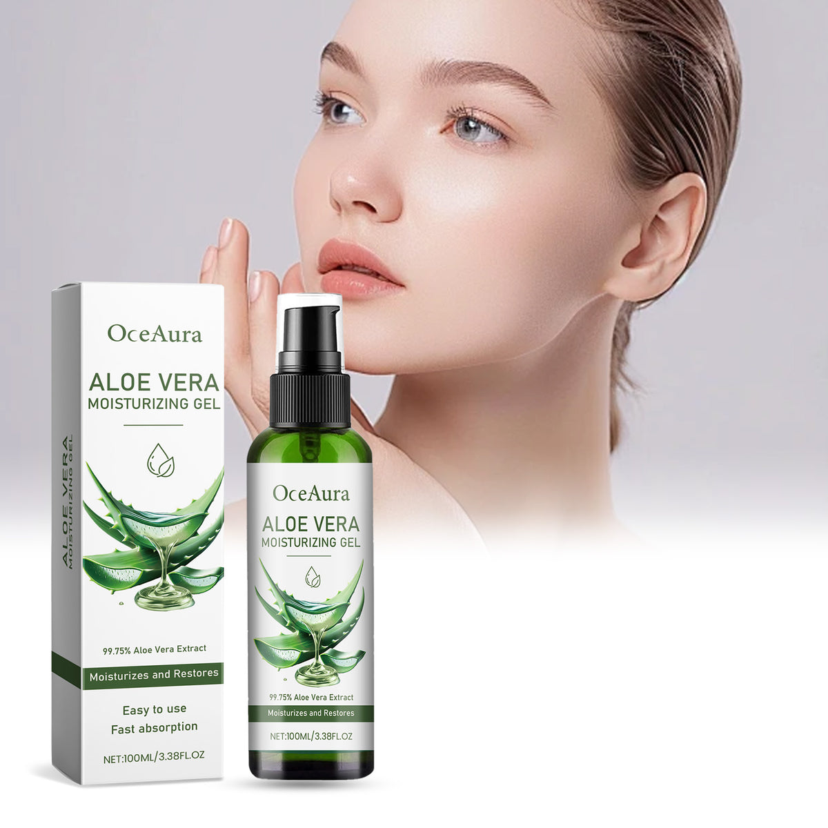 Hydrating Aloe Vera Conductive Gel 100ml product presentation